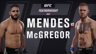 EA Sports UFC 2  Chad Mendes vs Conor McGregor  Gameplay HD 1080p60FPS [upl. by Emily]