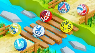 Marble Race Football Clubs  UEFA Champions League 20222023 [upl. by Thurstan]