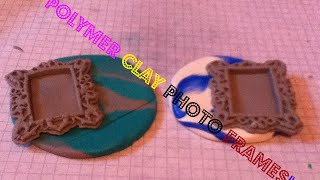 DIY Polymer Clay Photo Frame Tutorial [upl. by Honey29]