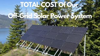 Off Grid Solar Power System Cost [upl. by Aryn]