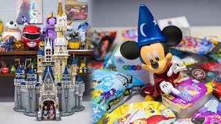 HUGE LEGO Disney Princess Cinderella Castle Toy Surprise Toys Blind Bags for Kids Kinder Playtime [upl. by Yroggerg]