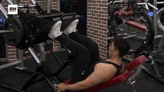 PL700 45º Leg Press  BH Commercial Strength [upl. by Comethuauc8]