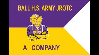 Military Cadence for Ball High Army JROTC HD 720p [upl. by Neeka293]