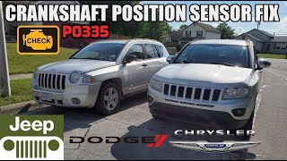 P0335 Crankshaft Position Sensor Fix for Jeep Dodge and Chrysler Vehicles [upl. by Gibbons740]