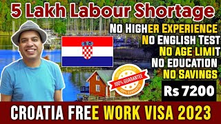 Move to Croatia Without Paying Money 💰  Free Work Visa 2023  Jobs in Croatia [upl. by Ydal581]