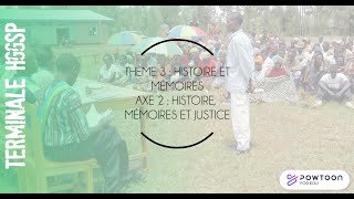 TERMINALE HGGSP  Histoire mémoire et justice [upl. by Goddord334]