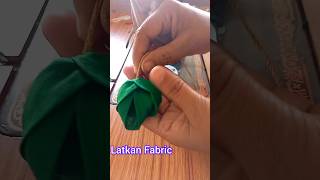 Fabric Latkan Stitching  Craft Design Latkan  Blouse Flower Latkan Design [upl. by Firehs]