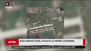 BAZĂ AERIANĂ RUSĂ ATACATĂ CU DRONE UCRAINENE Știri B1TV 20 martie 2024 [upl. by Brownley]