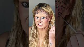 Cheetah Makeup amp Bobs Burgers 🐆😂 shorts makeup makeuptutorial lipsync bobsburgers comedy [upl. by Tiny]