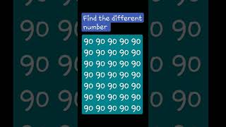 find the different number sort sortpuzzlegame education puzzle ytsort sort sortpuzzlegame [upl. by Salomi806]