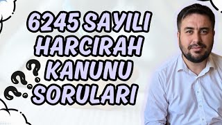 6245 Sayılı Harcırah Kanunu Soruları [upl. by Chrisman]