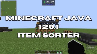 MINECRAFT ITEM SORTER FOR JAVA 1201 [upl. by Barbara770]