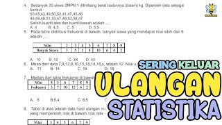 FuLL SOAL ULANGAN STATISTIKA [upl. by Odravde]