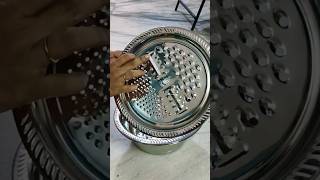 Steel 3 in 1 colanders basin strainer grater amp Egg storage box products meesho shorts [upl. by Annairdua424]