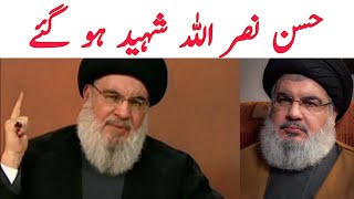 hassan nasrallah Death News  Hezbollah Leader  Syed Zainab Nasrallah Shaheed [upl. by Leffen426]