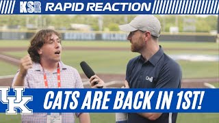 Kentucky baseball beats Arkansas to takeover first place in the SEC  Rapid Reaction [upl. by Kinney]