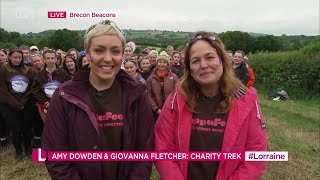 Amy Dowden Giovanna Fletcher Discuss Their Charity CoppaFeel Trek On Lorraine 13062024 [upl. by Behnken]