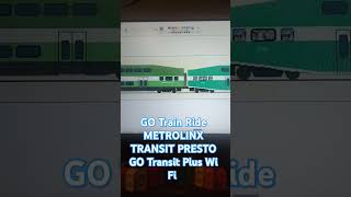 GO Train Ride METROLINX Transit Plus Wi Fi Platform [upl. by Ahseki]