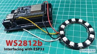 WS2812b LED Ring Interfacing with ESP32 [upl. by Malinda125]