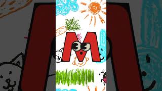 Letter M Song shortvideo shorts abcsong ladybug childrensmusic educationalsongs [upl. by Aimahc]