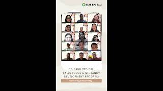 Sales Force And Militancy Development Program Bank Bali Mentoring Day01 [upl. by Yenduhc155]