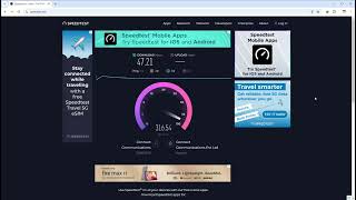 50 Mbps Connection Speedtest by Ookla The Connect internet Speed Test [upl. by Tobey859]