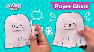 DIY Paper Ghost with Changing Faces – EASY Halloween Craft [upl. by Horace925]