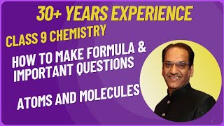 How to make formula  Chemistry class 9  Atoms and molecules  Important questions [upl. by Tehc]