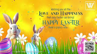 Animated Happy Easter Video Greetings with Sound [upl. by Apollus678]