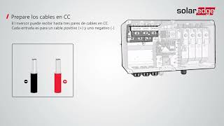 Conexión de cables de CC a terminales de CC únicos para inversor con tecnología Synergy  España [upl. by Amatruda]