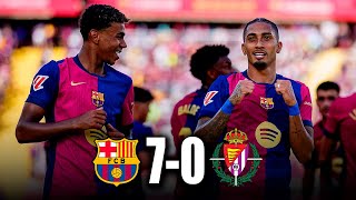 BARCELONA vs VALLADOLID 70  RESUMEN y GOLES  La Liga 2024 [upl. by Kelton859]