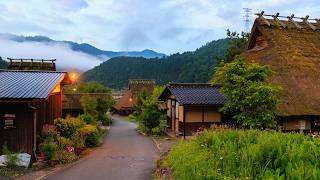 Dawn Walk through Quiet Kayabuki no Sato Village  Miyama Japan 4K [upl. by Yt]