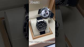 PAGANI DESIGN PD1664 Mens Automatic Quartz Watch 40mm Sports Chronograph Seiko VK63 Movement Silic [upl. by Persas655]