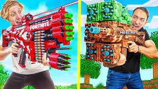 Nerf Fortnite vs Nerf Minecraft [upl. by Eneleuqcaj534]