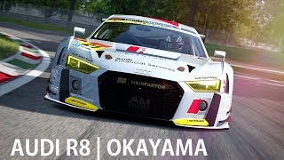 AUDI R8 RACE AT OKAYAMA CIRCUIT  ASSETTO CORSA [upl. by Nerw473]