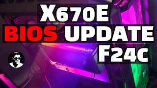 How to update the BIOS on your Gigabyte X670E Aorus Master Motherboard F24c [upl. by Revart213]