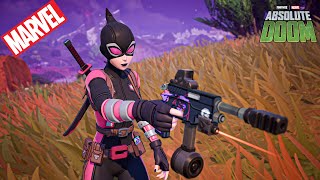 Dark Gwenpool Skin   Fortnite Gameplay  New in Chapter 5 Season 4 Battle Pass [upl. by Killam583]