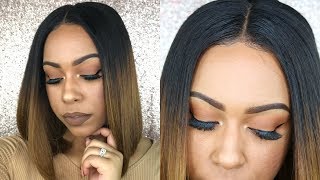 Easy Application  ERICA  MALAYSIAN OMBRE STRAIGHT BOB LACE FRONT WIG  LFW010  MyFirstWigcom [upl. by Morten]