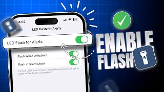 How to Make Your iPhone Flash When You Get a Text or Call  Enable Flashlight Notification on iPhone [upl. by Ettelocin554]