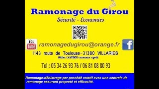 RAMONAGE DU GIROU ramonage insert tubé [upl. by Toll]