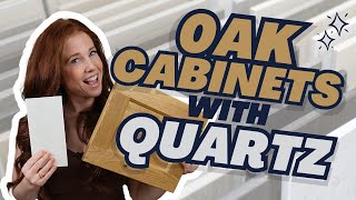 The Best Quartz Countertops With Oak Cabinets Wood [upl. by Joashus172]