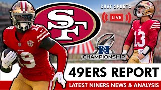 San Francisco 49ers News Going Into NFC Championship vs Lions Deebo Samuel Injury Nick Bosa Impact [upl. by Annoynek880]