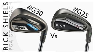 PING G30 Vs PING G25 IRONS [upl. by Nanreik784]