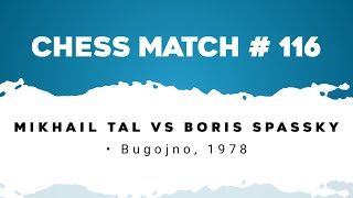 Mikhail Tal vs Boris Spassky • Bugojno 1978 [upl. by Anny475]