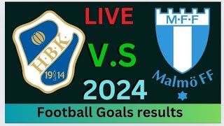 Halmstads Vs Malmö FF fotboll livematch idag Målresultat 2024 [upl. by Ihana607]