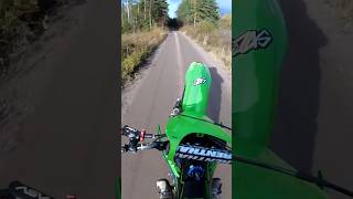 Kawasaki KX250F  4Th Gear October Power Wheelies GoPro shorts [upl. by Bathesda]