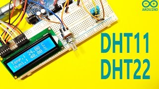 DHT11 and DHT22 Sensor Using with Arduino [upl. by Etnuhs]