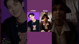 BTS Members Pirate version 😍💜✨shortvideobtsarmybts youtubeshortstwoqueenbtsshortsviral [upl. by Htnnek]