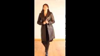 Womens 34 Length Brown Leather Coat  Lana [upl. by Anetsirk]