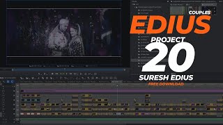 Edius 20 Couple Song Project Free download Hare  working 789X  SURESH EDIUS [upl. by Ardeahp]